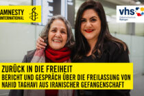 Nahid Taghavi und ihre Tochter Mariam Claren nach der Freilassung