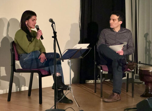 Mariam Claren und Sascha Samadi im Gespräch